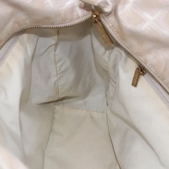 CHANEL New Travel Line Tote Bag Nylon Beige Gold CC Auth mr1594 - Picture 11 of 16